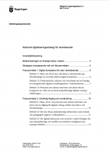 Regeringen, Digitaliseringsstrategi